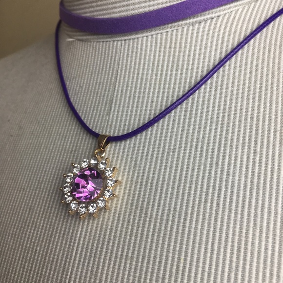 New multi layer choker with gemstone necklace - Picture 4 of 4